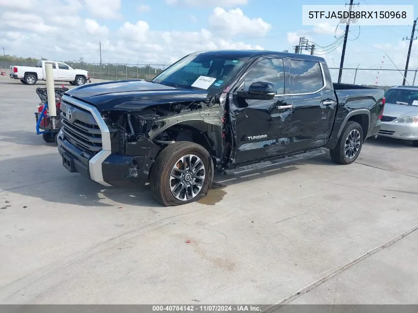 2024 Toyota Tundra Limited VIN: 5TFJA5DB8RX150968 Lot: 40784142