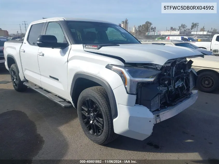 2024 Toyota Tundra Hybrid Limited VIN: 5TFWC5DB0RX04592 Lot: 40801882