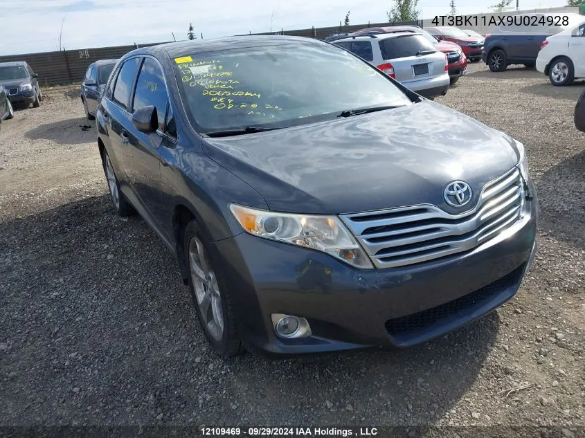 2009 Toyota Venza Base V6 VIN: 4T3BK11AX9U024928 Lot: 12109469