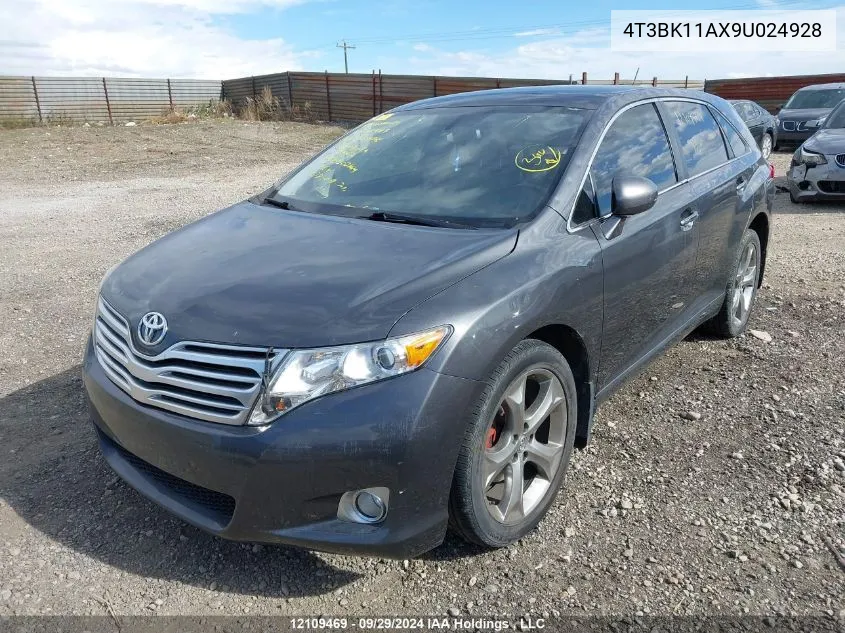 2009 Toyota Venza Base V6 VIN: 4T3BK11AX9U024928 Lot: 12109469