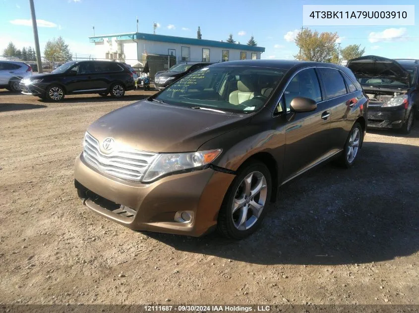 2009 Toyota Venza VIN: 4T3BK11A79U003910 Lot: 12111687