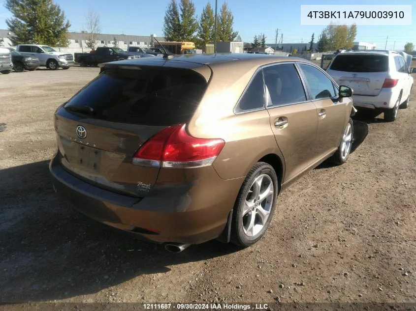 2009 Toyota Venza VIN: 4T3BK11A79U003910 Lot: 12111687