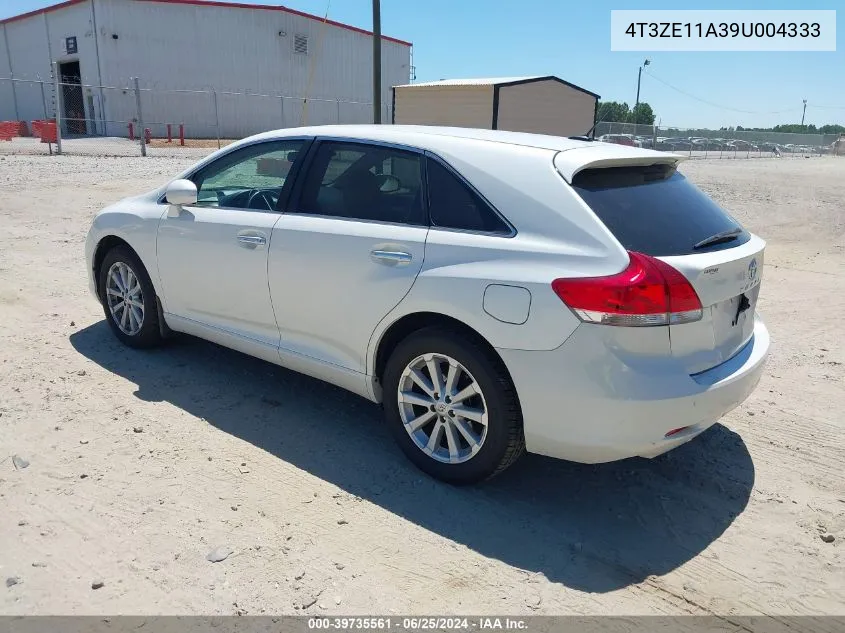 2009 Toyota Venza VIN: 4T3ZE11A39U004333 Lot: 39735561