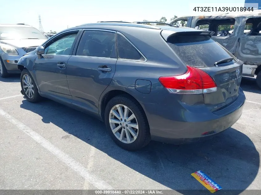 2009 Toyota Venza VIN: 4T3ZE11A39U018944 Lot: 39910440