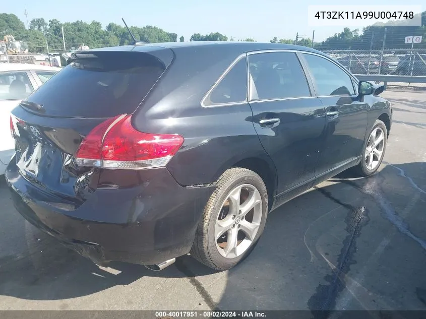 2009 Toyota Venza Base V6 VIN: 4T3ZK11A99U004748 Lot: 40017951