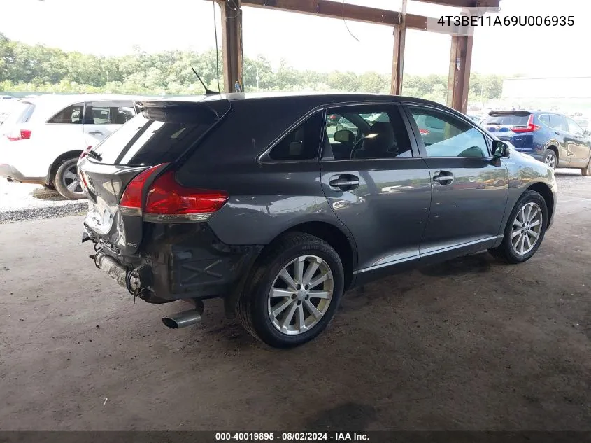 2009 Toyota Venza VIN: 4T3BE11A69U006935 Lot: 40019895