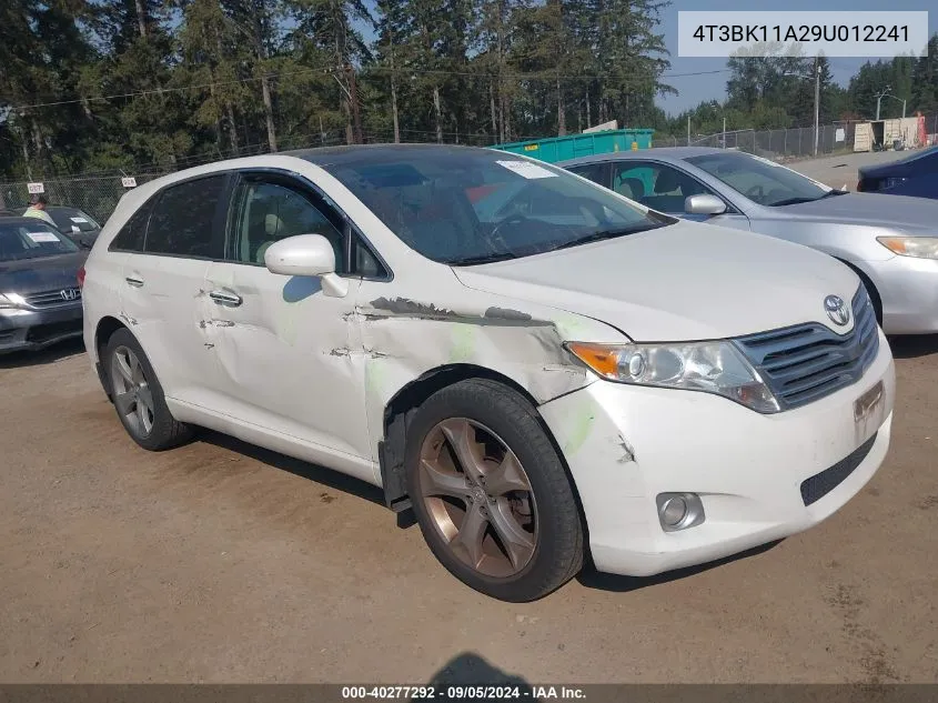 2009 Toyota Venza VIN: 4T3BK11A29U012241 Lot: 40277292