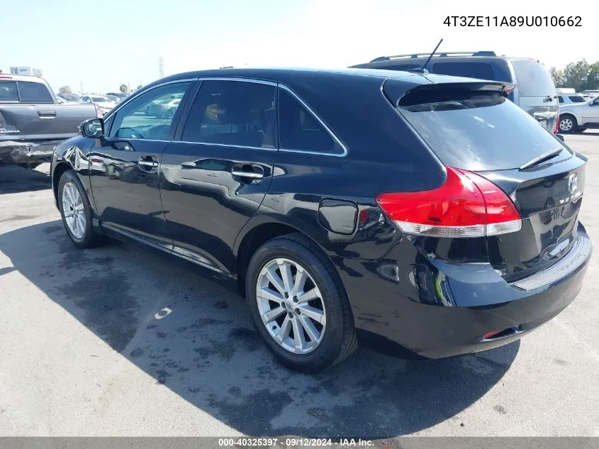 2009 Toyota Venza VIN: 4T3ZE11A89U010662 Lot: 40325397