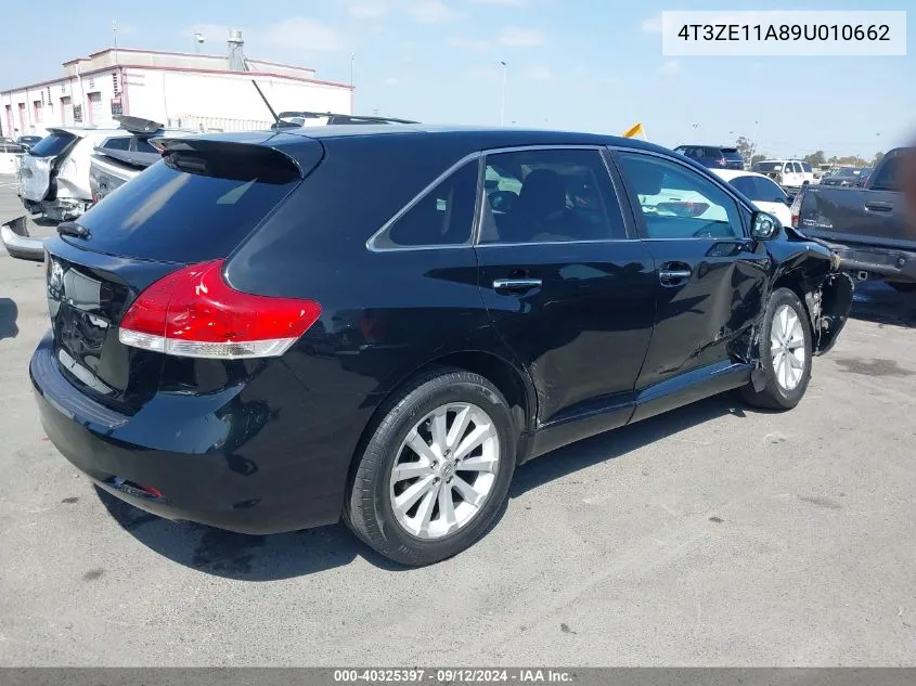 2009 Toyota Venza VIN: 4T3ZE11A89U010662 Lot: 40325397