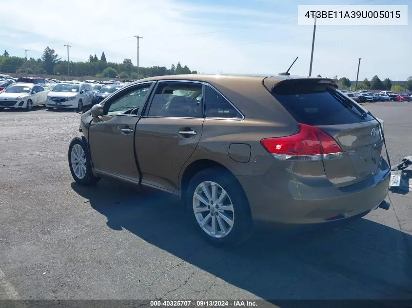 2009 Toyota Venza VIN: 4T3BE11A39U005015 Lot: 40325707