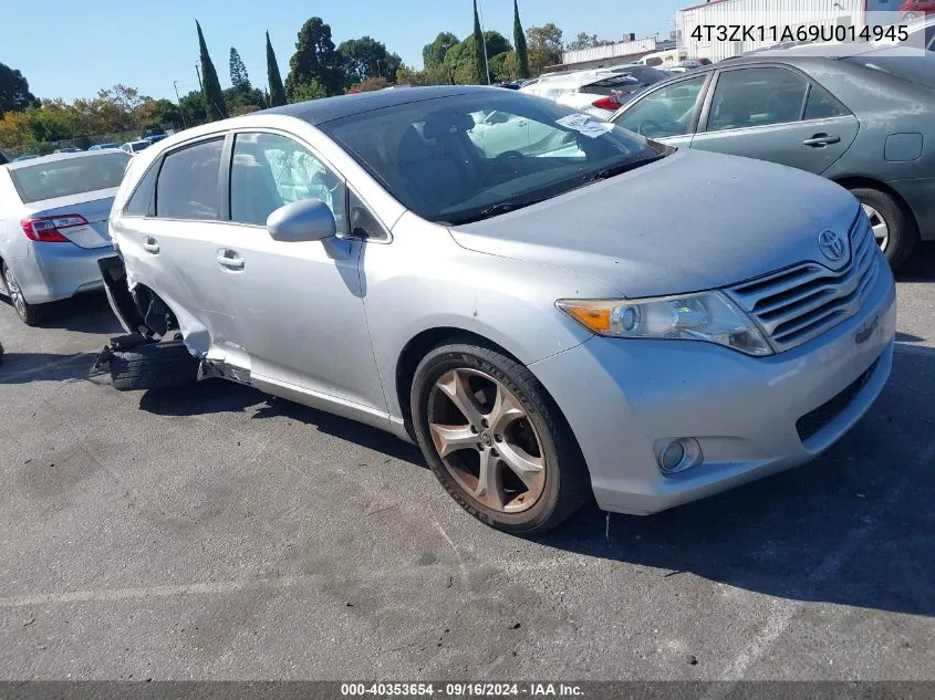 2009 Toyota Venza VIN: 4T3ZK11A69U014945 Lot: 40353654