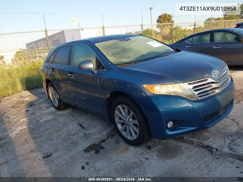 2009 Toyota Venza VIN: 4T3ZE11AX9U010954 Lot: 40385901