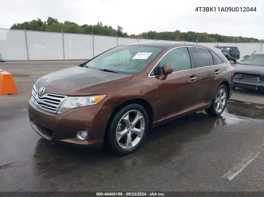 2009 Toyota Venza Base V6 VIN: 4T3BK11A09U012044 Lot: 40406199