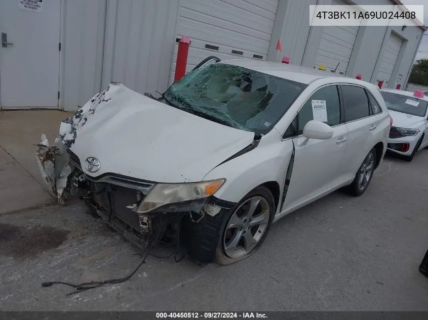 2009 Toyota Venza Base V6 VIN: 4T3BK11A69U024408 Lot: 40450512