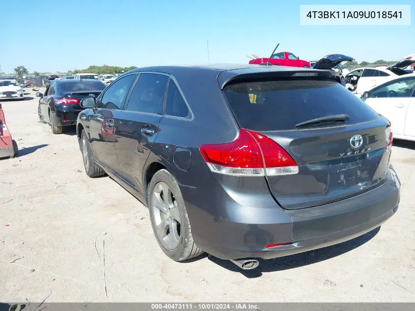 2009 Toyota Venza VIN: 4T3BK11A09U018541 Lot: 40473111