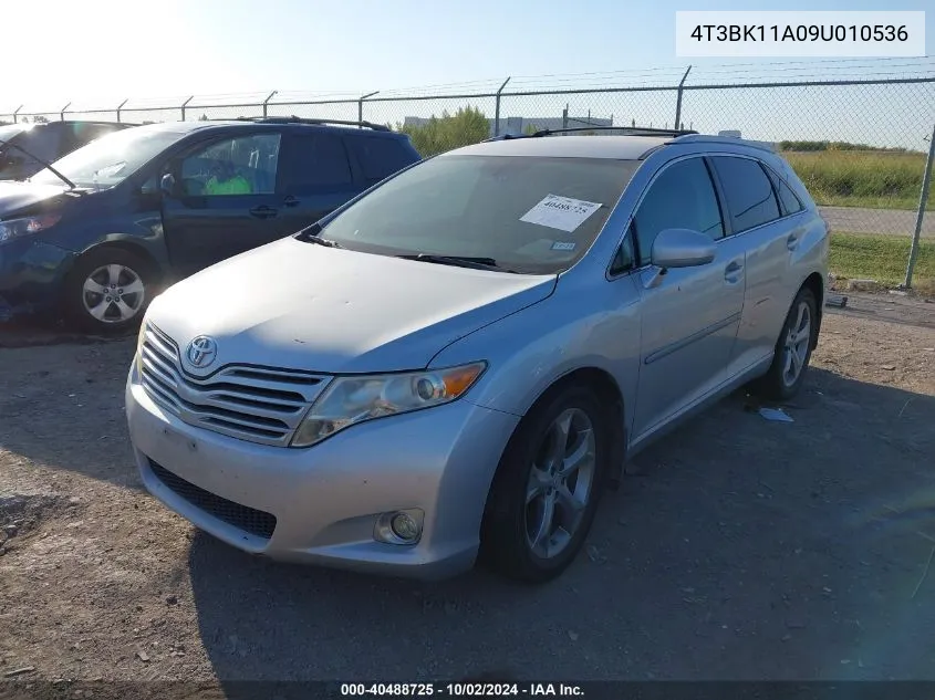 2009 Toyota Venza Base V6 VIN: 4T3BK11A09U010536 Lot: 40488725