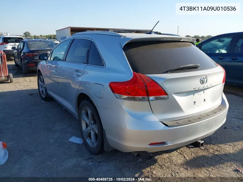 2009 Toyota Venza Base V6 VIN: 4T3BK11A09U010536 Lot: 40488725