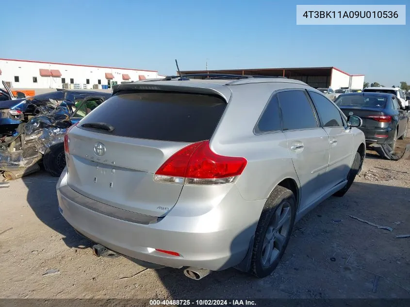 2009 Toyota Venza Base V6 VIN: 4T3BK11A09U010536 Lot: 40488725