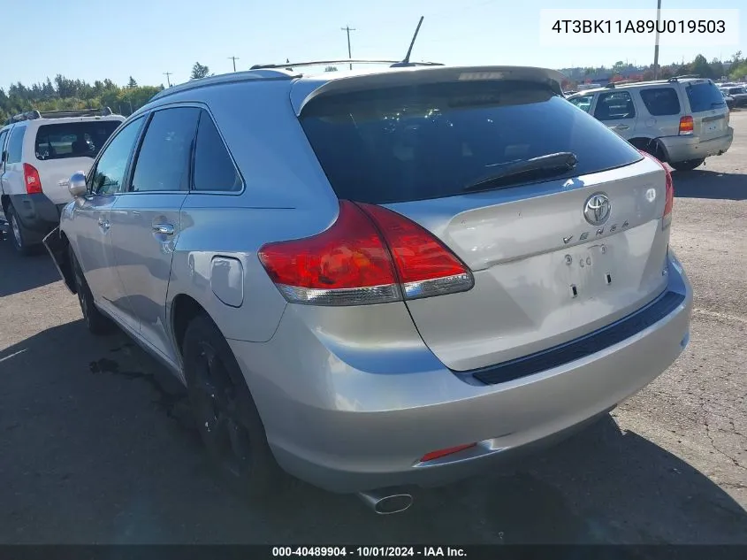 4T3BK11A89U019503 2009 Toyota Venza Base V6