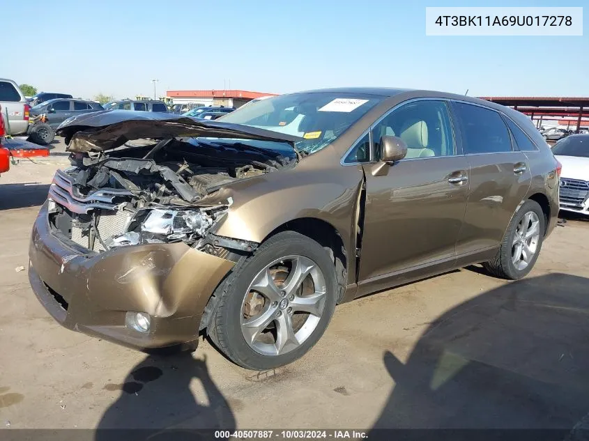 4T3BK11A69U017278 2009 Toyota Venza Base V6