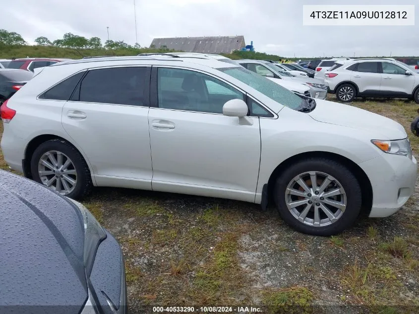 4T3ZE11A09U012812 2009 Toyota Venza