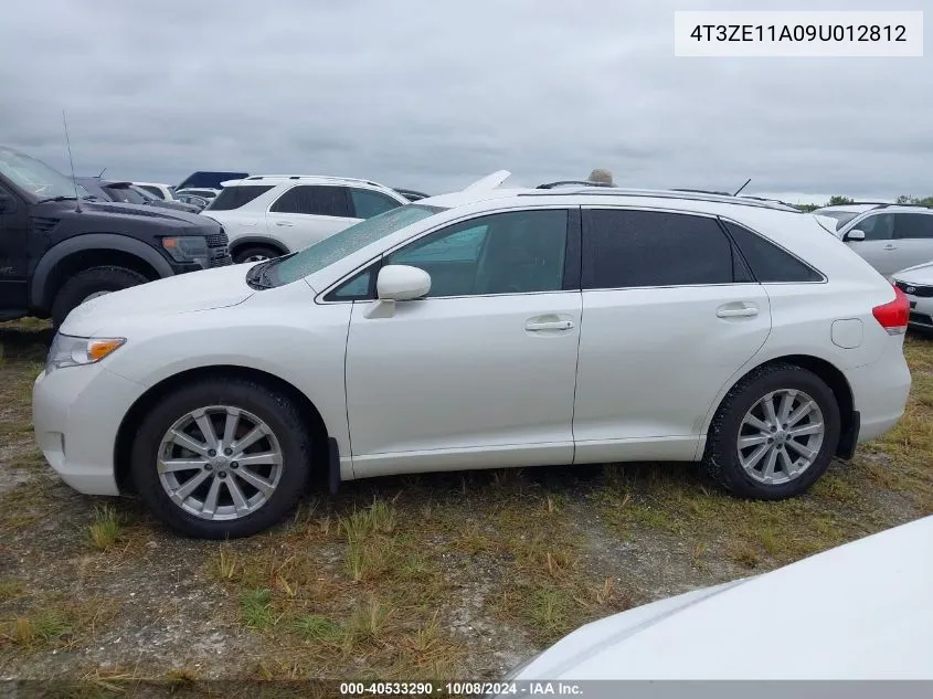 4T3ZE11A09U012812 2009 Toyota Venza