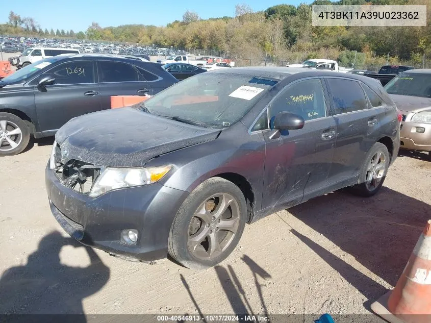 2009 Toyota Venza Base V6 VIN: 4T3BK11A39U023362 Lot: 40546913