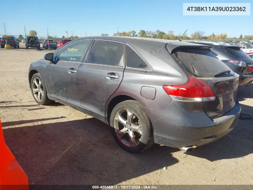 2009 Toyota Venza Base V6 VIN: 4T3BK11A39U023362 Lot: 40546913