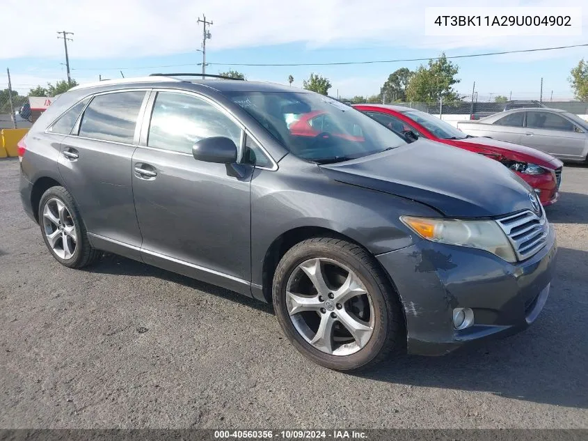 2009 Toyota Venza Base V6 VIN: 4T3BK11A29U004902 Lot: 40560356