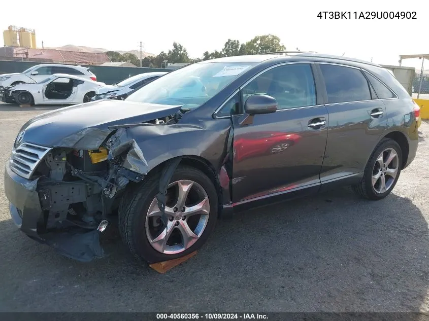 2009 Toyota Venza Base V6 VIN: 4T3BK11A29U004902 Lot: 40560356