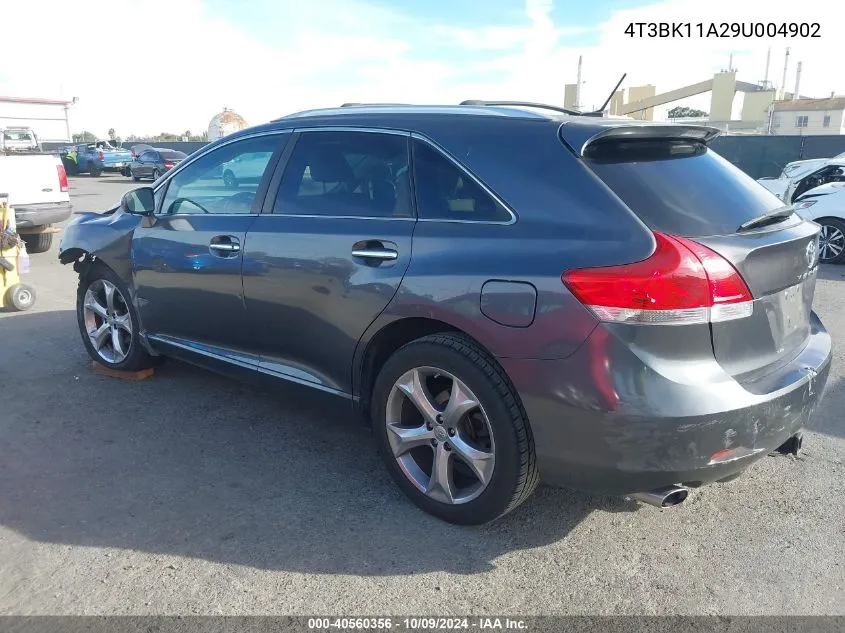 2009 Toyota Venza Base V6 VIN: 4T3BK11A29U004902 Lot: 40560356