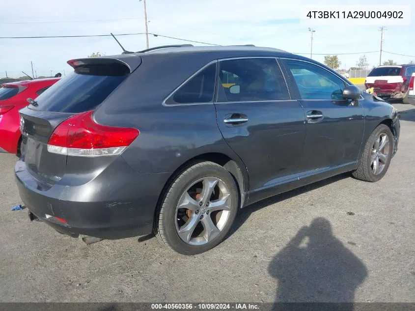 2009 Toyota Venza Base V6 VIN: 4T3BK11A29U004902 Lot: 40560356