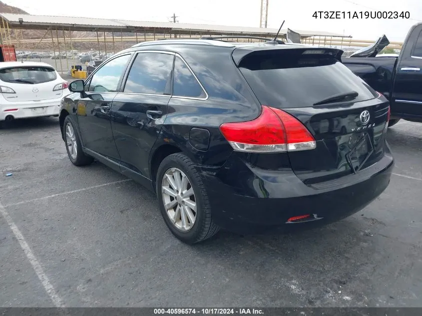 2009 Toyota Venza VIN: 4T3ZE11A19U002340 Lot: 40596574