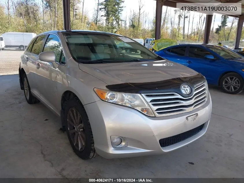 2009 Toyota Venza VIN: 4T3BE11A19U003070 Lot: 40624171