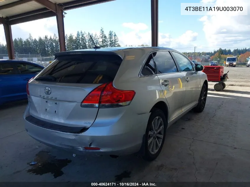 2009 Toyota Venza VIN: 4T3BE11A19U003070 Lot: 40624171