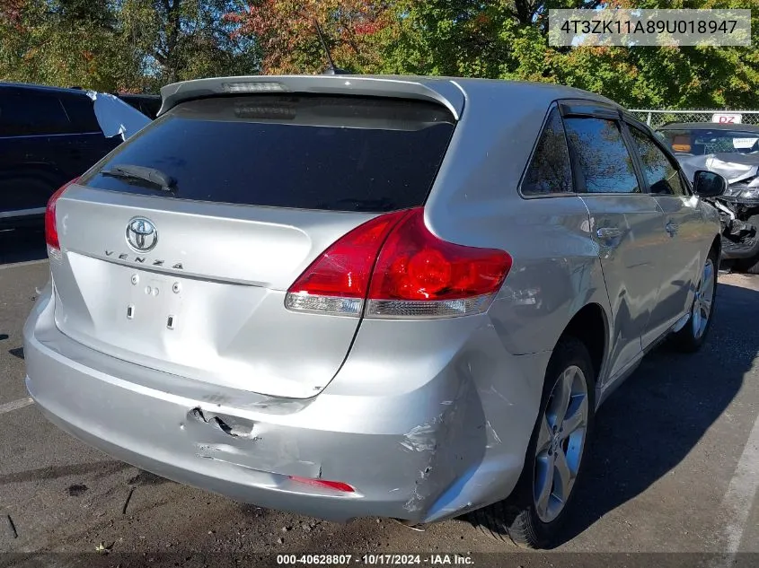 2009 Toyota Venza Base V6 VIN: 4T3ZK11A89U018947 Lot: 40628807