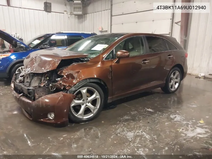 2009 Toyota Venza VIN: 4T3BK11A69U012940 Lot: 40634518