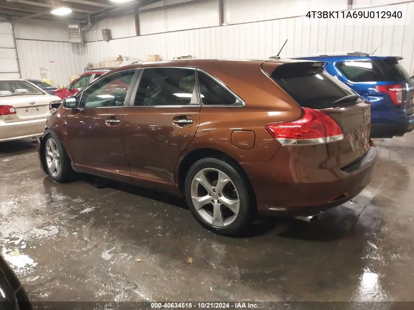 2009 Toyota Venza VIN: 4T3BK11A69U012940 Lot: 40634518