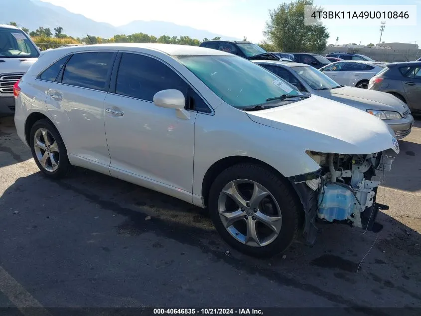 2009 Toyota Venza VIN: 4T3BK11A49U010846 Lot: 40646835