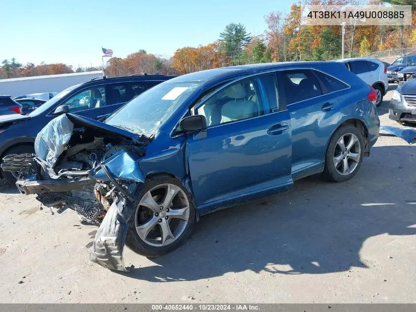 2009 Toyota Venza Base V6 VIN: 4T3BK11A49U008885 Lot: 40652440