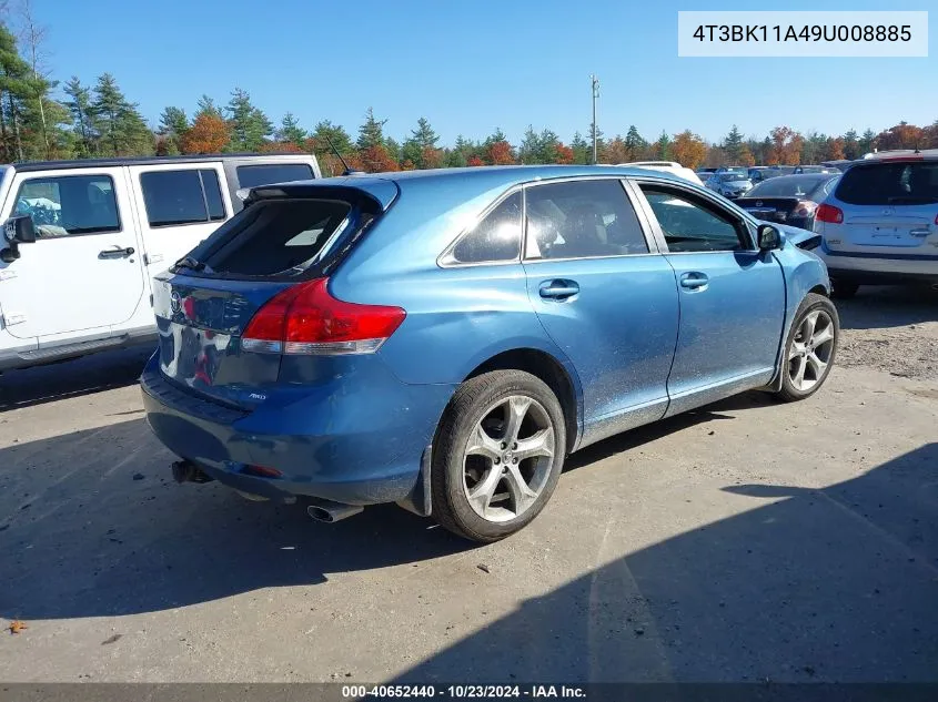 2009 Toyota Venza Base V6 VIN: 4T3BK11A49U008885 Lot: 40652440