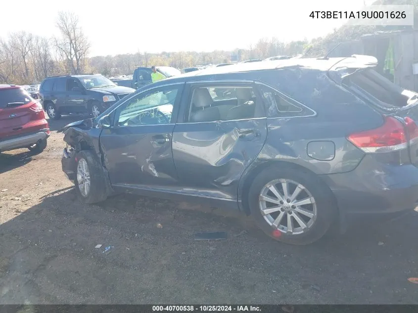 2009 Toyota Venza VIN: 4T3BE11A19U001626 Lot: 40700538