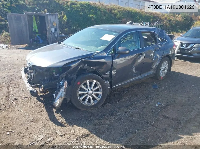 2009 Toyota Venza VIN: 4T3BE11A19U001626 Lot: 40700538