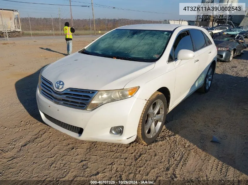 2009 Toyota Venza VIN: 4T3ZK11A39U002543 Lot: 40707325