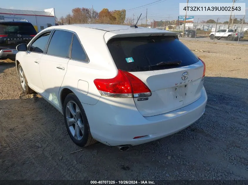 2009 Toyota Venza VIN: 4T3ZK11A39U002543 Lot: 40707325