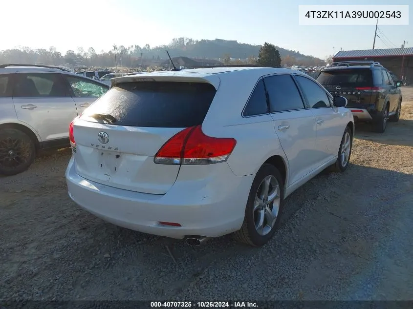 2009 Toyota Venza VIN: 4T3ZK11A39U002543 Lot: 40707325