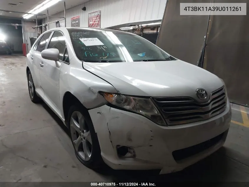 2009 Toyota Venza VIN: 4T3BK11A39U011261 Lot: 40710975