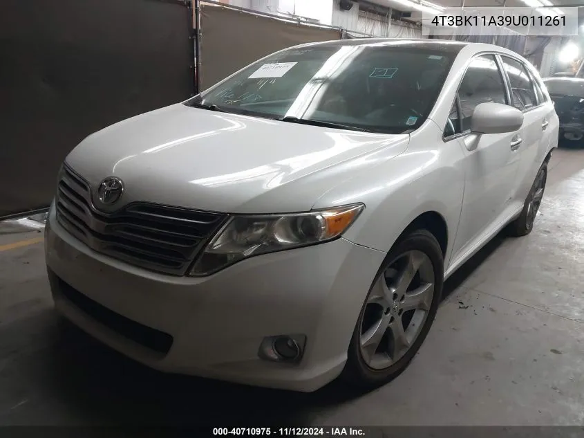 2009 Toyota Venza VIN: 4T3BK11A39U011261 Lot: 40710975