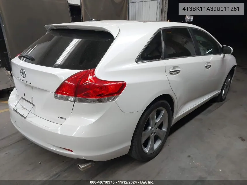 2009 Toyota Venza VIN: 4T3BK11A39U011261 Lot: 40710975