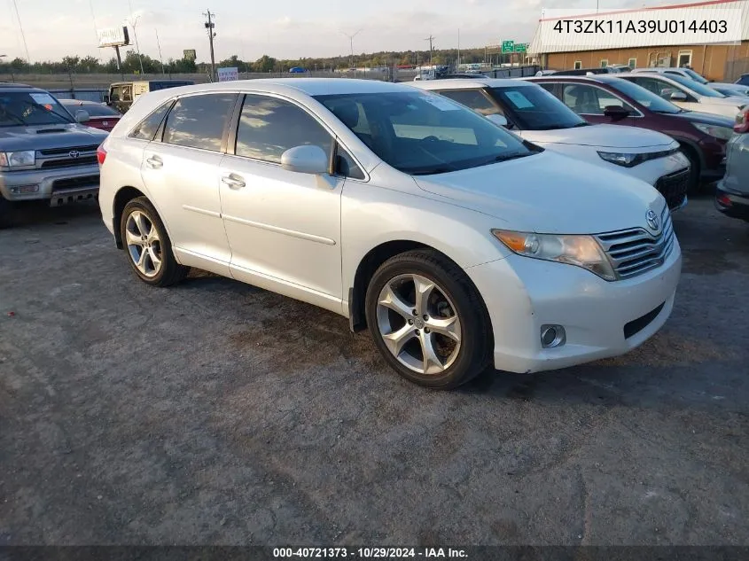 2009 Toyota Venza Base V6 VIN: 4T3ZK11A39U014403 Lot: 40721373